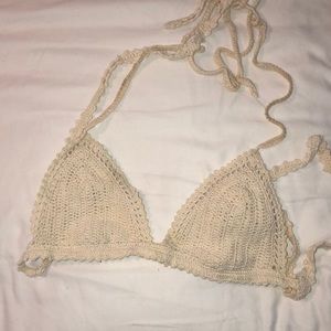 Crochet bikini top